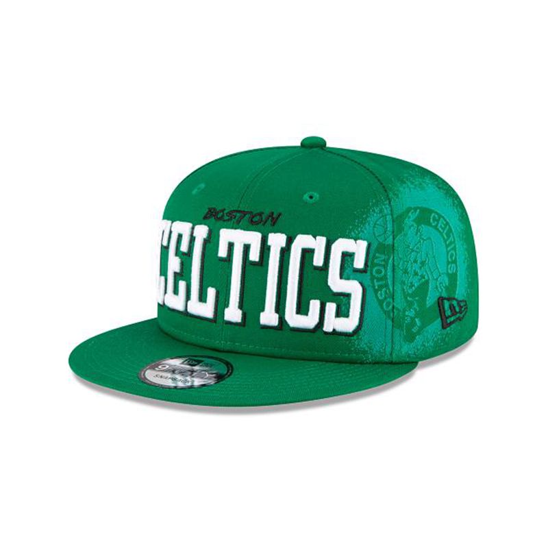 NBA Boston Celtics Faded 9Fifty Snapback (NJH1839) - Green New Era Caps